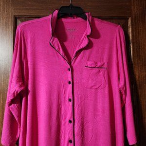 Super Soft Rib Button Through Sleep Gown